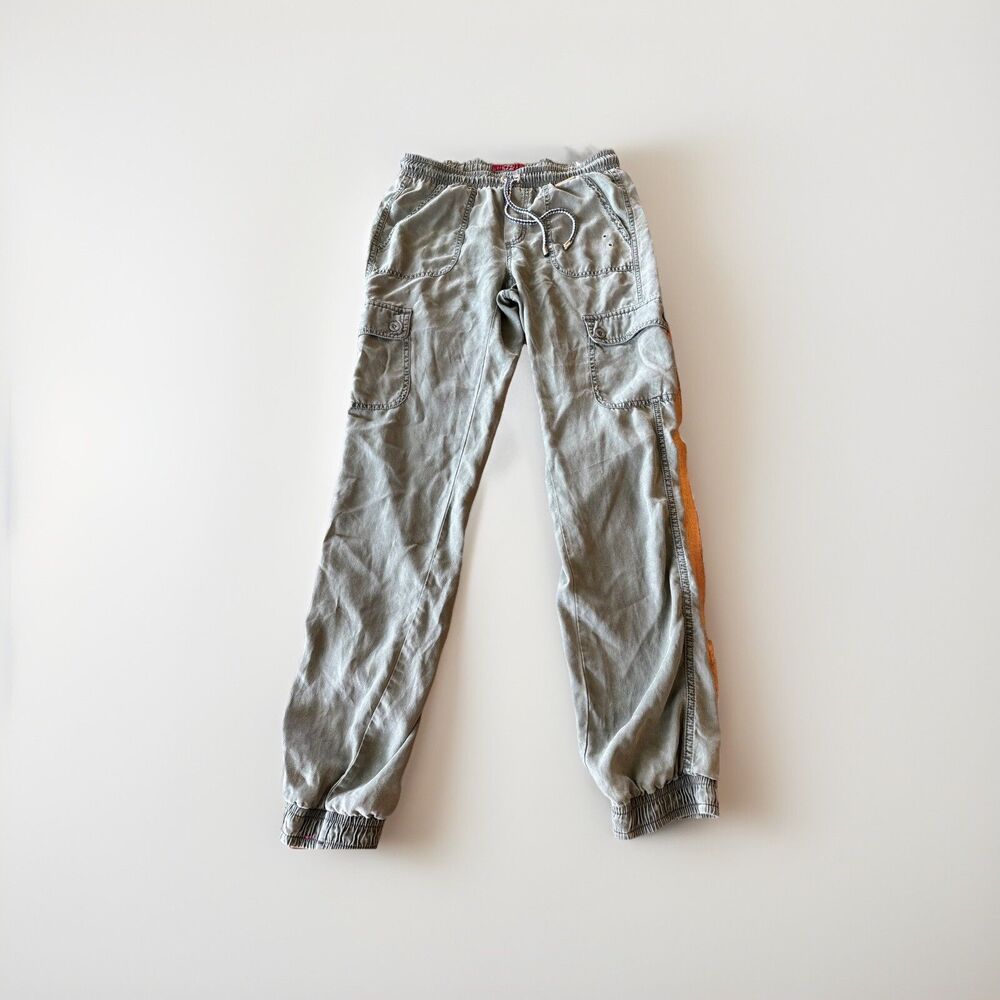 S.oliver Joggers Elastic Waist Cargo Pockets, Lyocell Olive Green Small